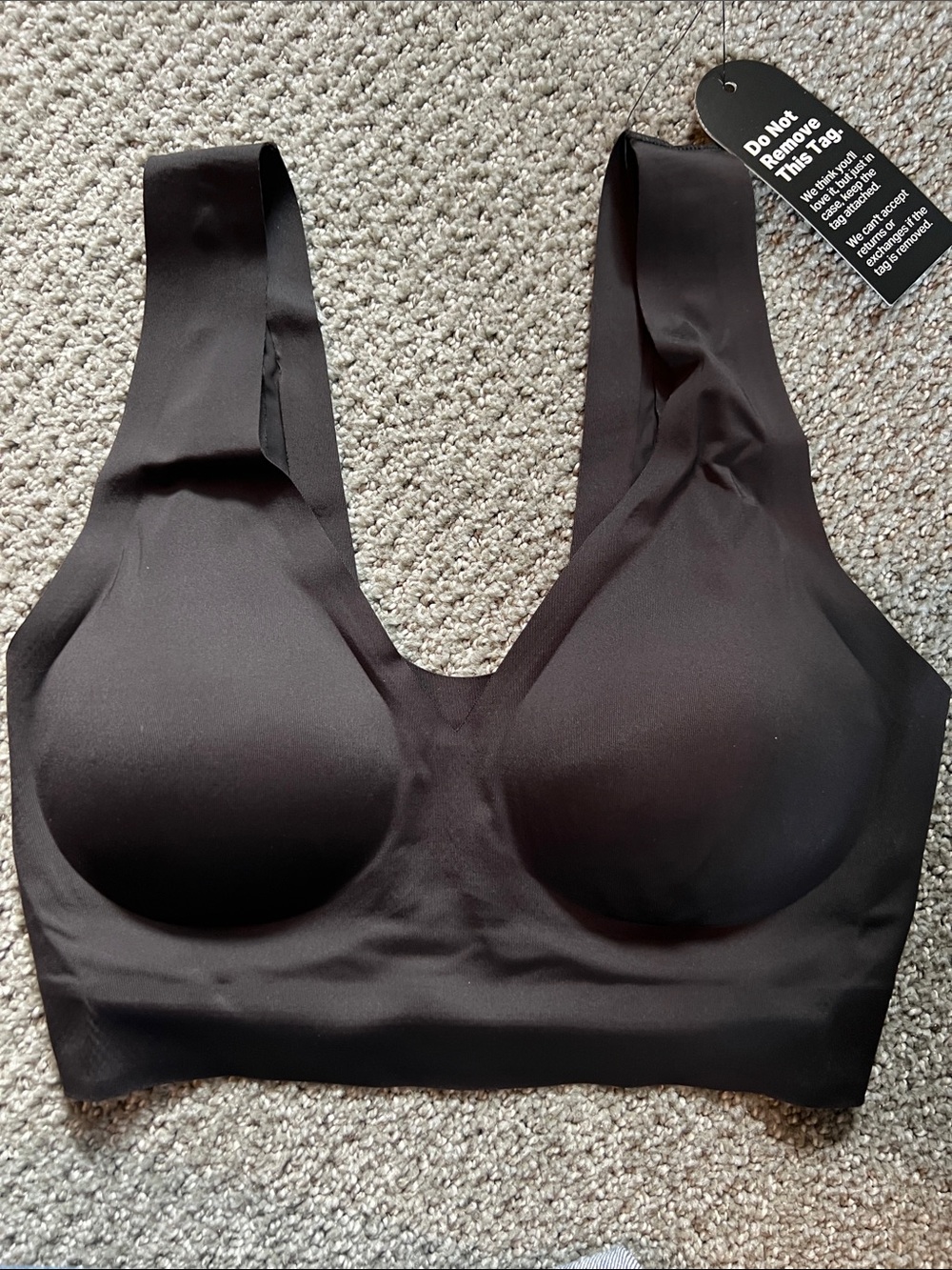 Wireless Seamless Everyday Comfort Bra - Black